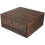 Compact Wooden Organizer Box Brown For Practical Home Storage 6
