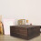 Compact Wooden Organizer Box Brown For Practical Home Storage 9