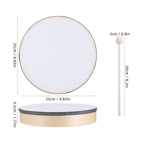Music Classes Hand Drum Beige Color With Singing And 1 Set 1