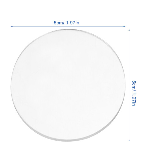 Clear Acrylic Sheet 20pcs For And Hobbyists Circle Blanks 1