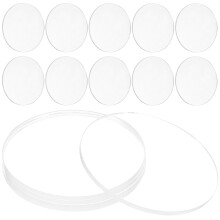 Clear Acrylic Sheet 20pcs For And Hobbyists Circle Blanks