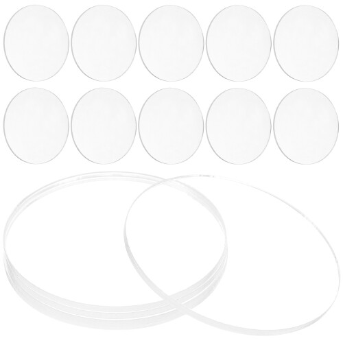 Clear Acrylic Sheet 20pcs For And Hobbyists Circle Blanks