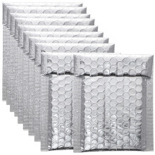 Bubble Mailers Silver For Storing 100pcs 5.1x4.3in