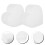 Foam Cake Heart Cake Model White 4pcs 11