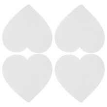 Foam Cake Heart Cake Model White 4pcs