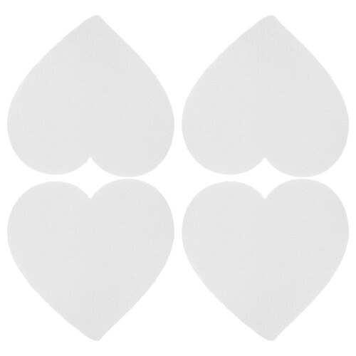 Foam Cake Heart Cake Model White 4pcs