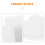 Foam Cake Heart Cake Model White 4pcs 7