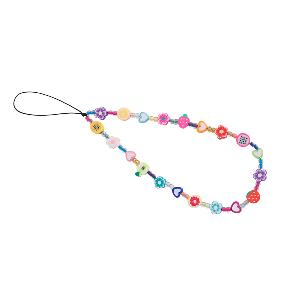 Simple Style Polymer Clay Cellphone Lanyard Phone Chain Rope 1 Set 3171129992570