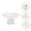 Ceramic Dessert Holder Cake Display Tray White 1set 4