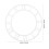 White Mirror Clock Wall Decal With Elegant Roman Numeral Dial 2