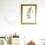 White Mirror Clock Wall Decal With Elegant Roman Numeral Dial 7