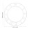 White Mirror Clock Wall Decal With Elegant Roman Numeral Dial 3