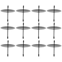 12pcs Baking Tools Iron Candle Spike Plates Candle Holder Fixing