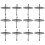 12pcs Baking Tools Iron Candle Spike Plates Candle Holder Fixing 1