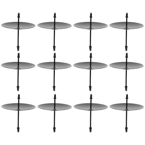 12pcs Baking Tools Iron Candle Spike Plates Candle Holder Fixing