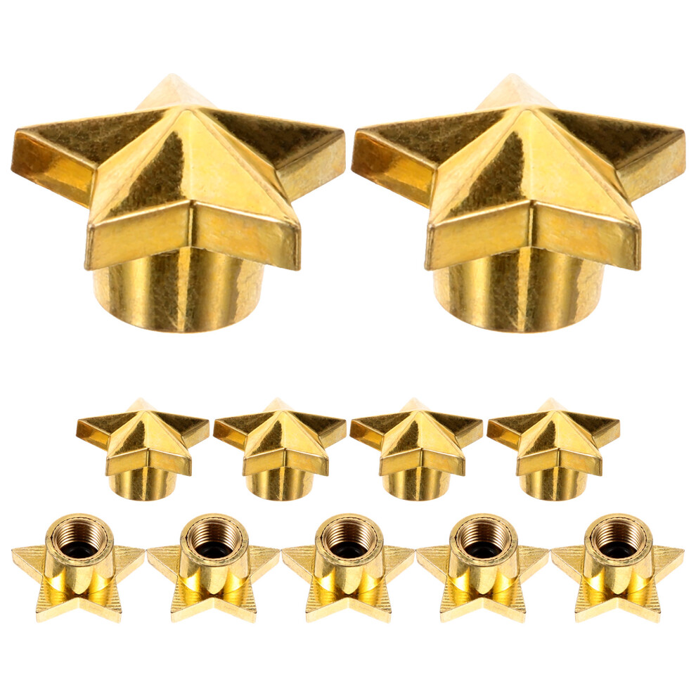 10Pcs Durable Stainless Steel Star Valve Caps For Car Tire Stem Covers 3171083334645