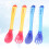 Mlins  4 Pcs Baby Silicone Cutlery Feeding Spoon Covered 7