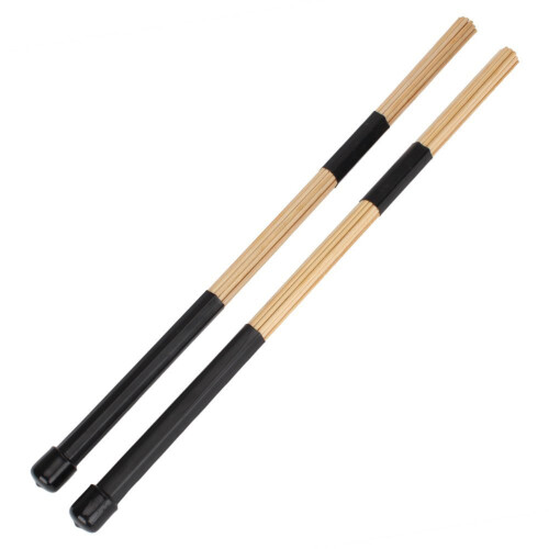Masteelf  Bamboo Drum Wood Practice Pad Drumming Electronic Drumsticks 2