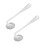 Convenient Elderly Tableware Sloped Shape Adaptive Spoon 2set 7