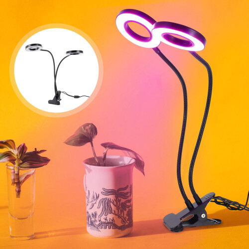 Plant Growth Lamp Black 1pack 19.3x3.3x0.4in 2