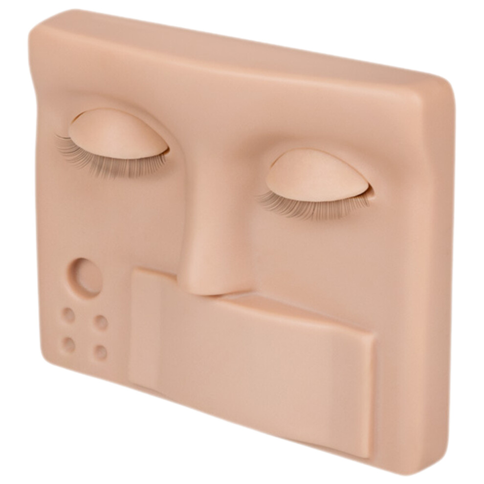 Solustre Chocolate Silicone Lash Mannequin Head For Lash Extension Practice