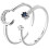 2Stk Verstellbare Damenringe Silber Kupfer Offener Statement Ring 4