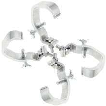 Aluminum Mounting Clamps Lighting Clamp Silver 4pcs