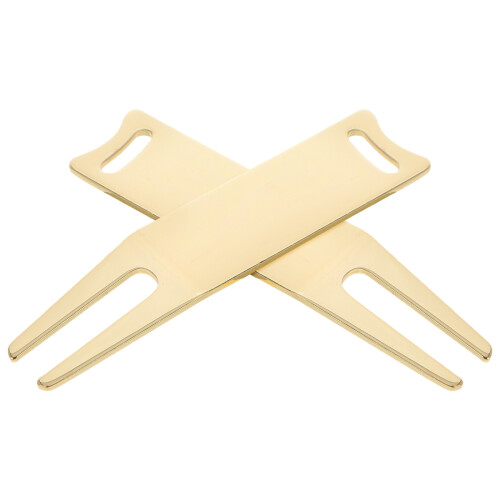 Golf Tool 2pcs Golden Iron For Golf Practice Compact