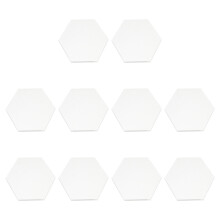 10pcs Transparent Acrylic Boards Hexagon For Decorative Use