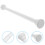 Roman Curtain Rod Adjustable Shower White Plastic 4