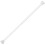 Roman Curtain Rod Adjustable Shower White Plastic 10