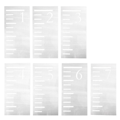 Kid Measuring Growth Chart Stencils 7pcs 12x6in