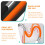 Kitchen Tap Extender Copper And Silicone Splash-Proof Orange 11