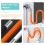 Kitchen Tap Extender Copper And Silicone Splash-Proof Orange 7