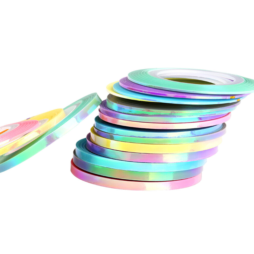 Artibetter 18 Rolls Nail Stickers Self Adhesive Decorating Strips