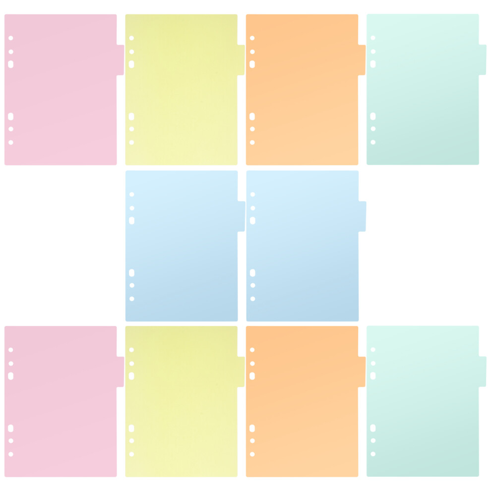 2 Pcs Plastic Folder Dividers Subject File Classification Book Tabs-image-OPC-PK8RB6S-NEW