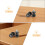 2 Pcs Grip Motorcycle Screws 4.40x2.50x2.50cm Black 7