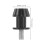 2 Pcs Grip Motorcycle Screws 4.40x2.50x2.50cm Black 2