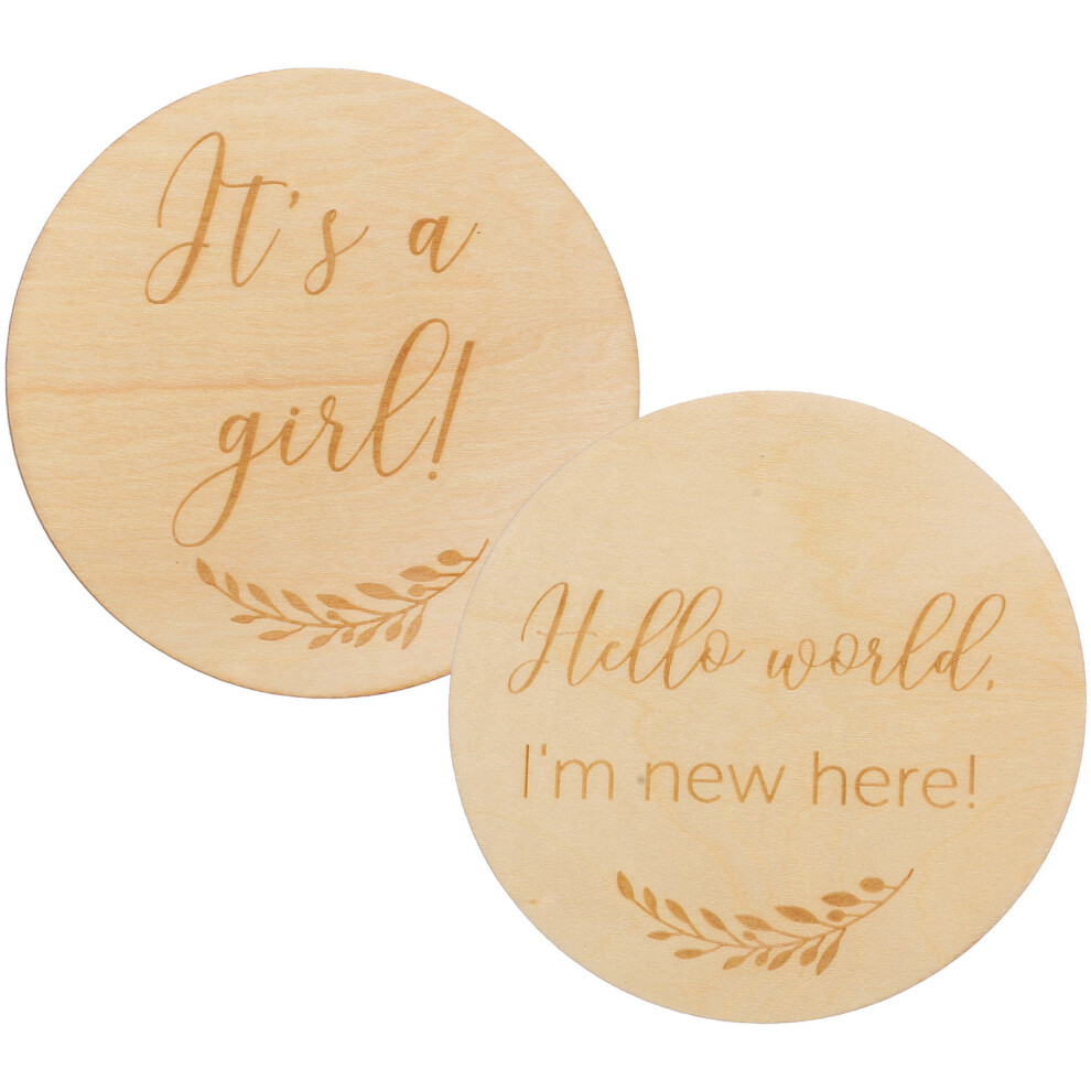 Iplusmile 2 Pcs Month Plaques For Baby Months Cards Growth Commemorative Signs
