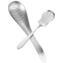 Garlic Crushing Tool Silver 2pcs 6.7x1.7x0.04in