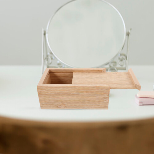 Wooden Storage Box Display Slide Decorative Boxes With Lids 2