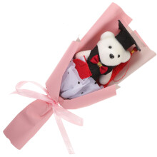 2 Bunches Graduation Flower Bouquet Party Peluche Plush