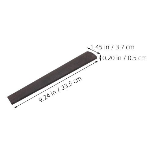 1pack Violin Fingerboard Ebony For Beginners .3x1.5x0.2in 1