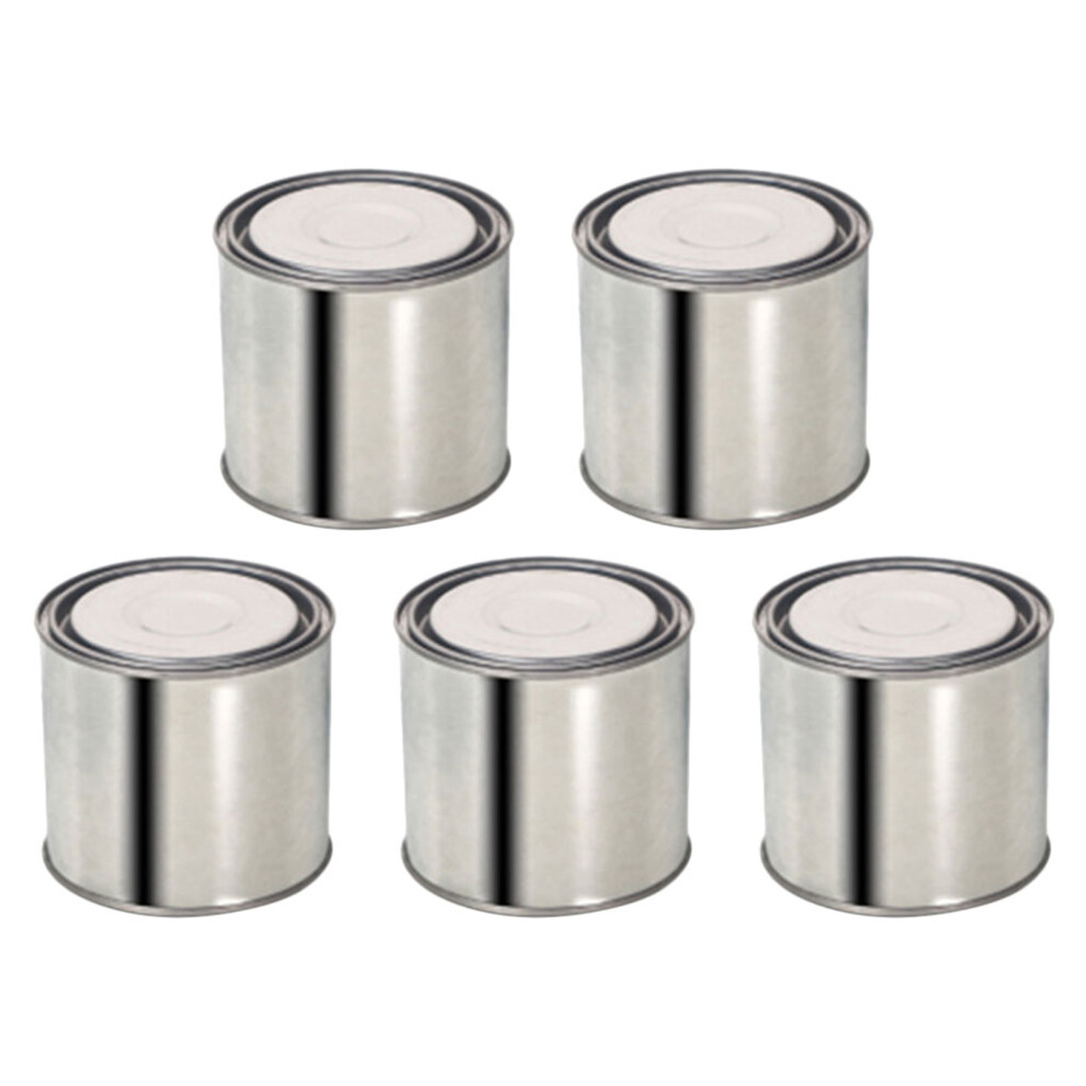 5pcs Silver Paint Buckets For Storage 9.3x8.3in-image-OPC-PK8RCQF-NEW