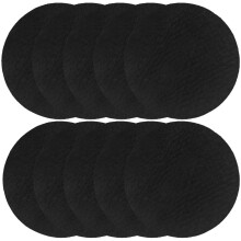 10Pcs Fireproof Insulation Mats Black Aluminum Cotton Burner Pads