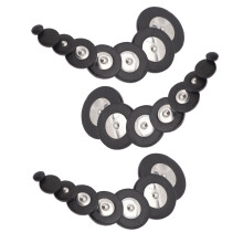Saxophone Sound Hole Gasket Rubber Cushion Assorted Color 25pcs