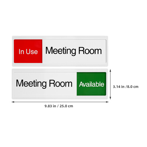2 Pcs Conference Room Signage Privacy Door Tag Work 2