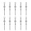 Mlins  10 Pcs Deck Railing System Cable Guardrail Tensioner 5