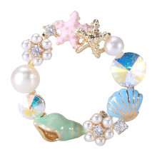 1Pc Delicate Alloy Pearl Brooch Fashion Girl Collar Pin Multi Color