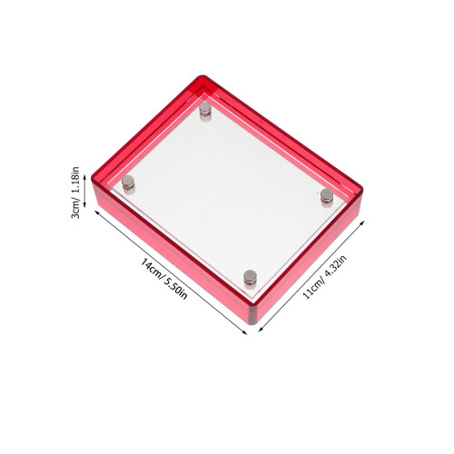 Modern Clear Poster Frames Acrylic Wall Mounted Brown 1pc 2